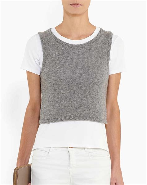 Wool and cashmere tank top 